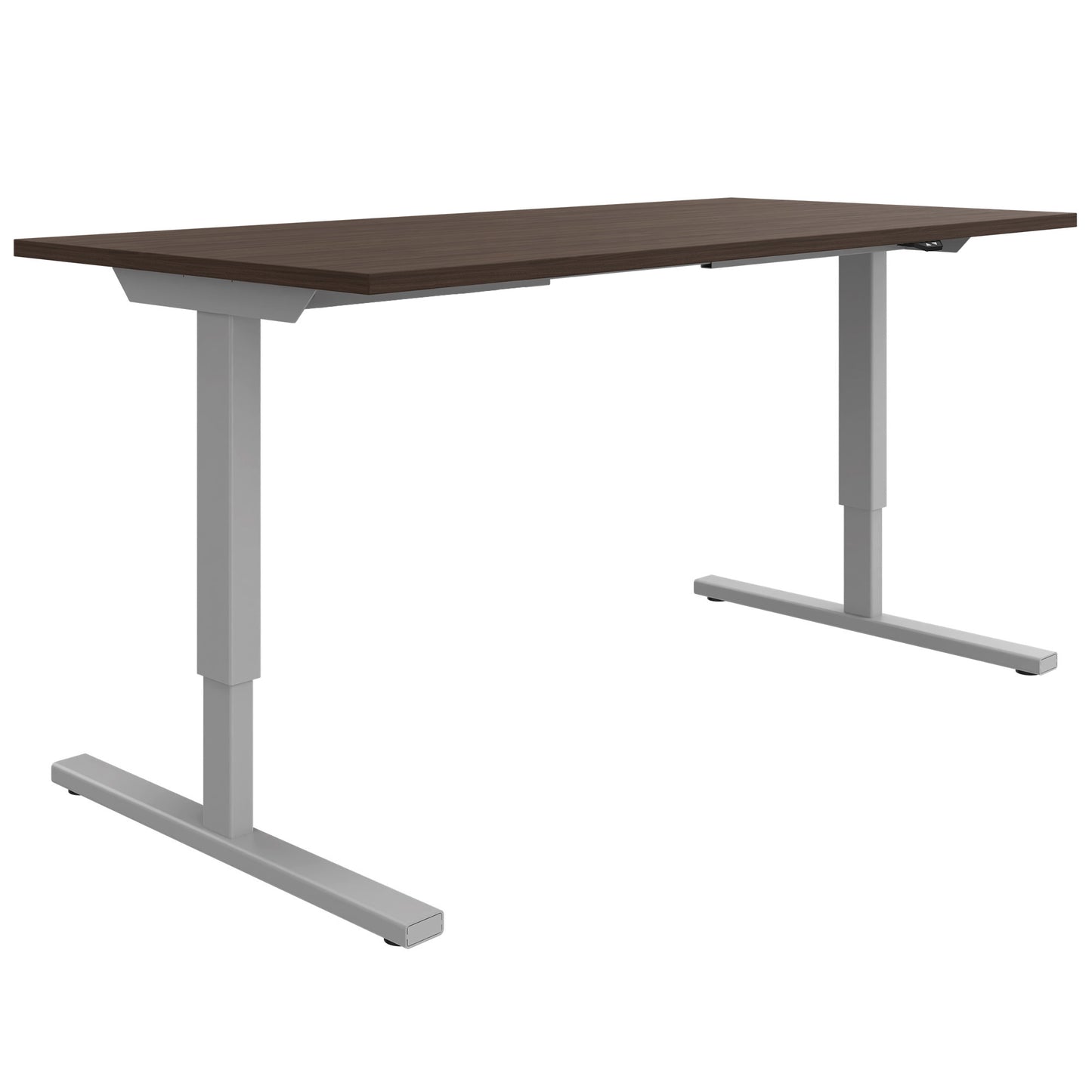 EASY 2-motor desk | 1200 - 1800 mm, electrically height adjustable, walnut