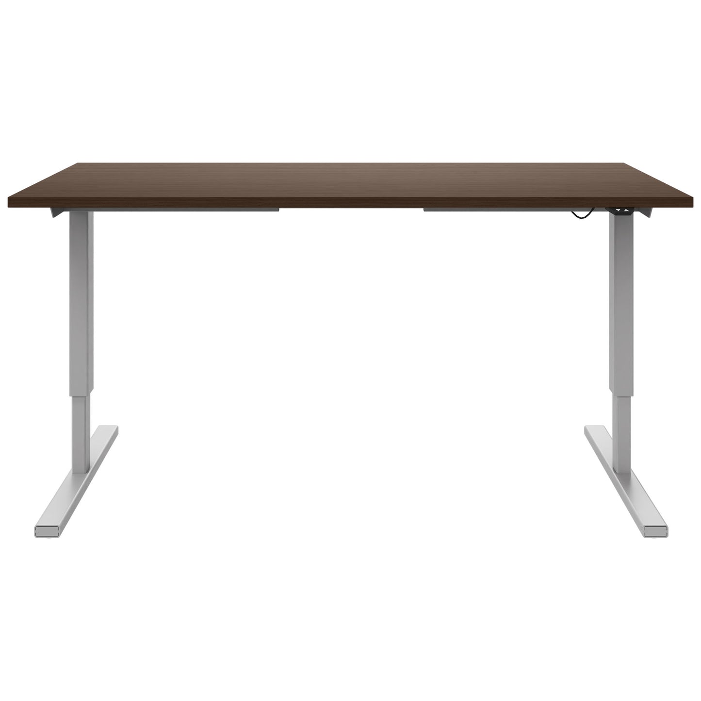 EASY 2-motor desk | 1200 - 1800 mm, electrically height adjustable, walnut