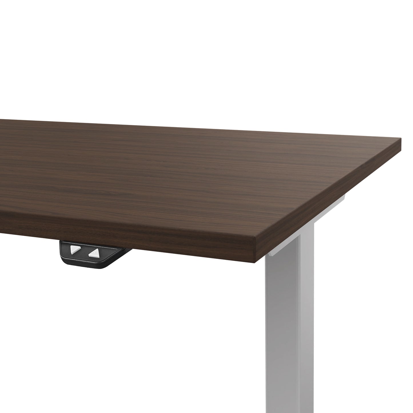 EASY 2-motor desk | 1200 - 1800 mm, electrically height adjustable, walnut