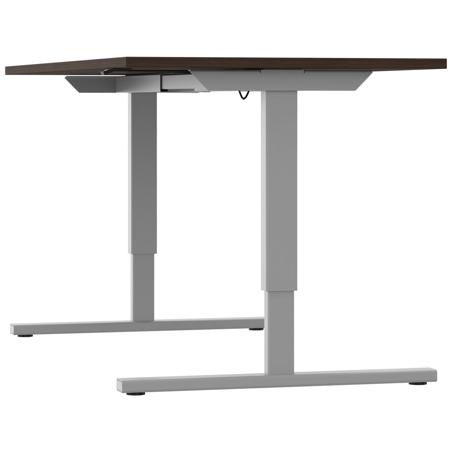 EASY 2-motor desk | 1200 - 1800 mm, electrically height adjustable, walnut