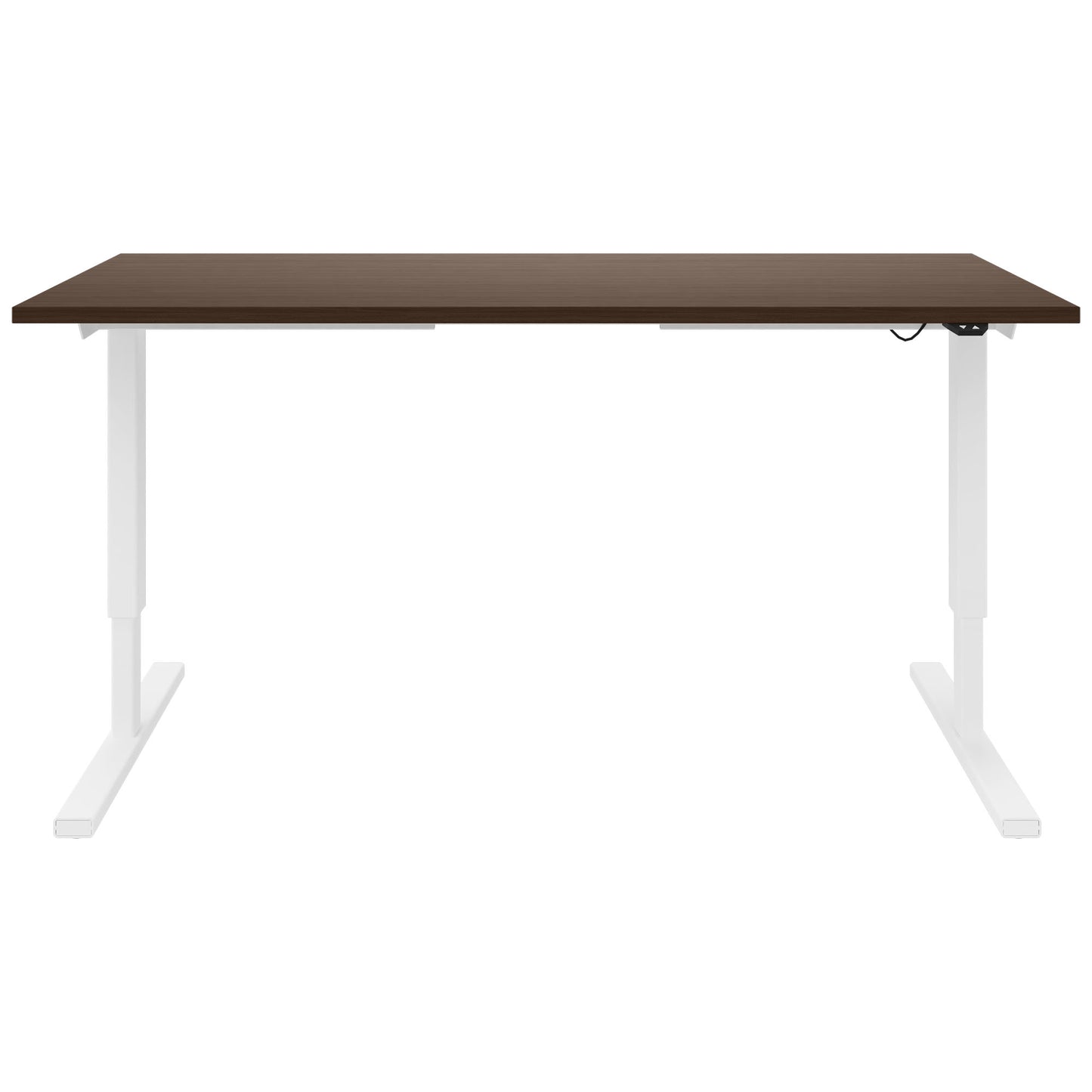 EASY 2-motor desk | 1200 - 1800 mm, electrically height adjustable, walnut