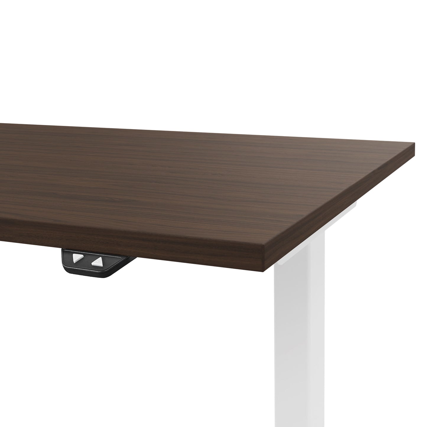 EASY 2-motor desk | 1200 - 1800 mm, electrically height adjustable, walnut
