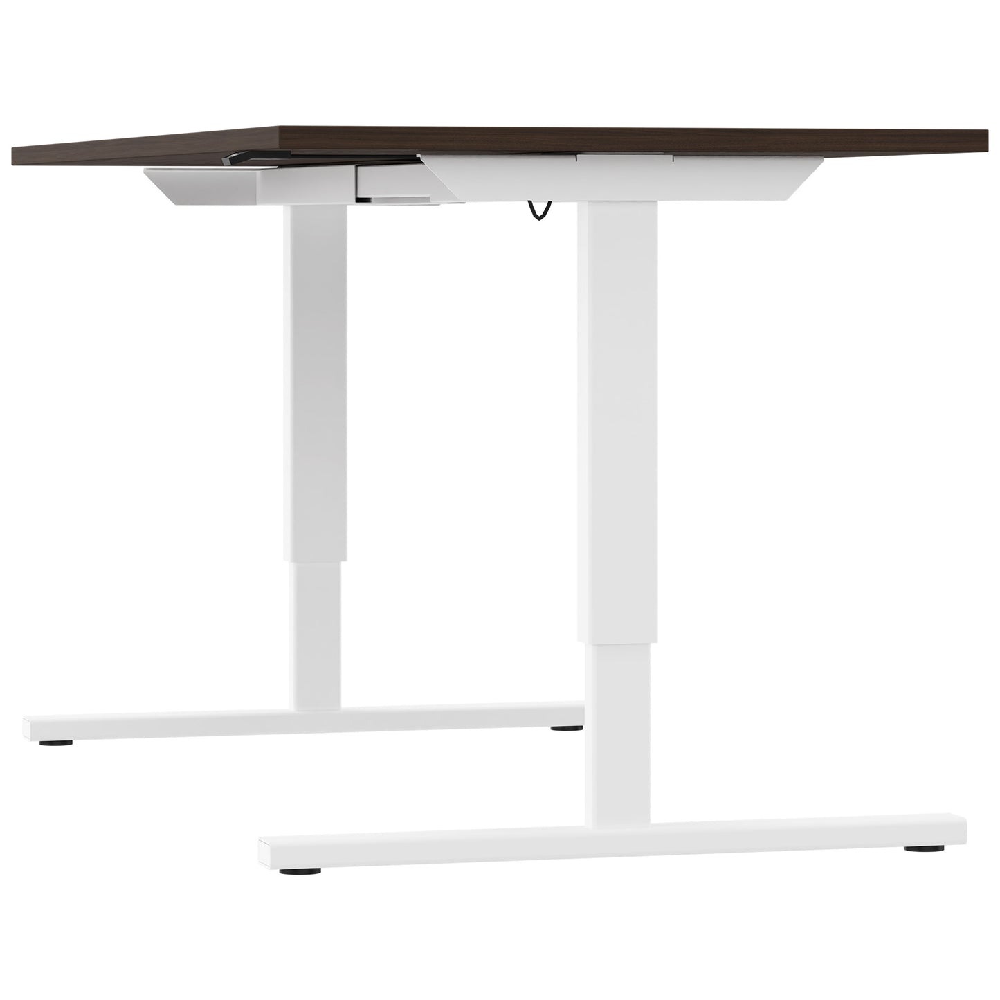 EASY 2-motor desk | 1200 - 1800 mm, electrically height adjustable, walnut