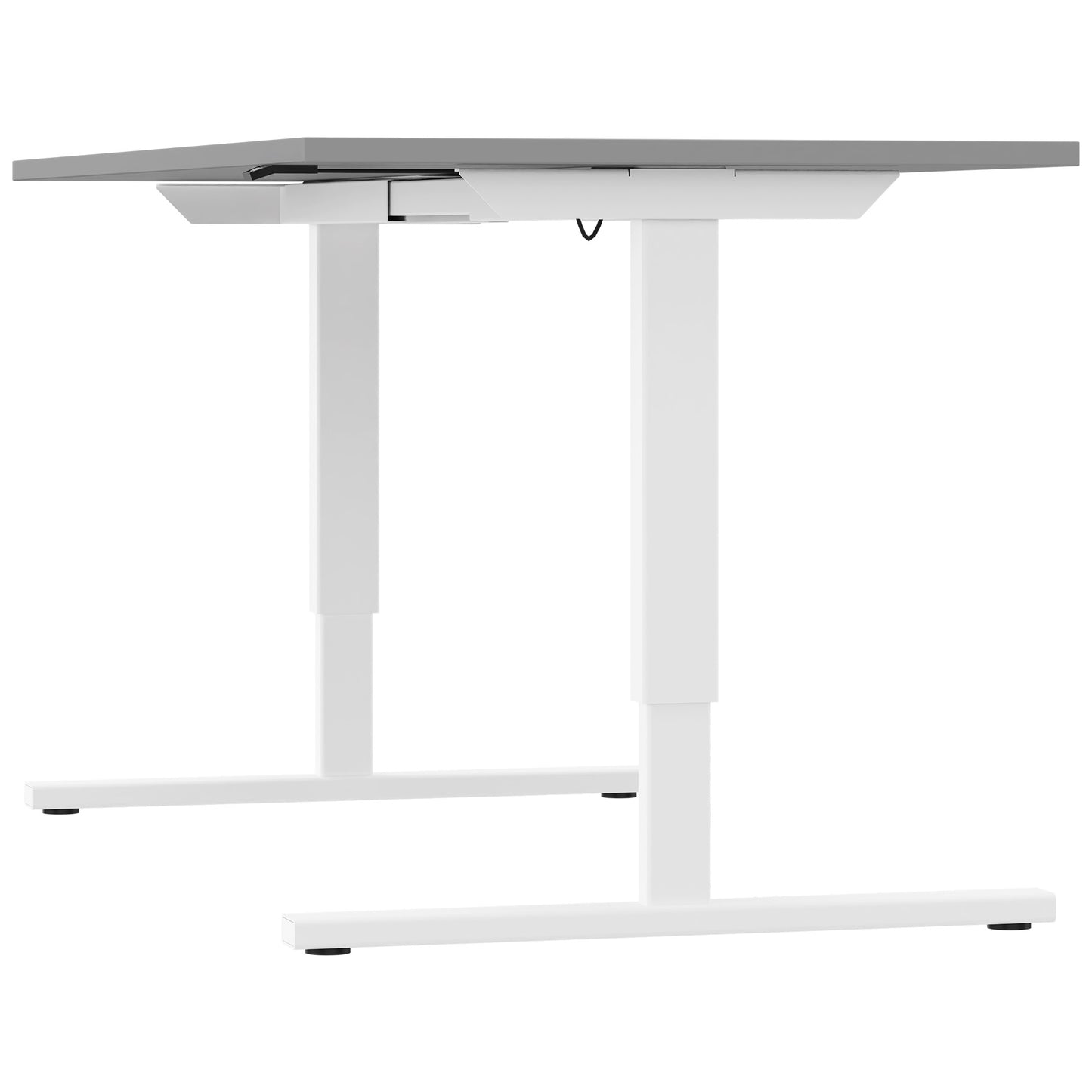 EASY 2-motor desk | 1200 - 1800 mm, electrically height adjustable, pearl gray