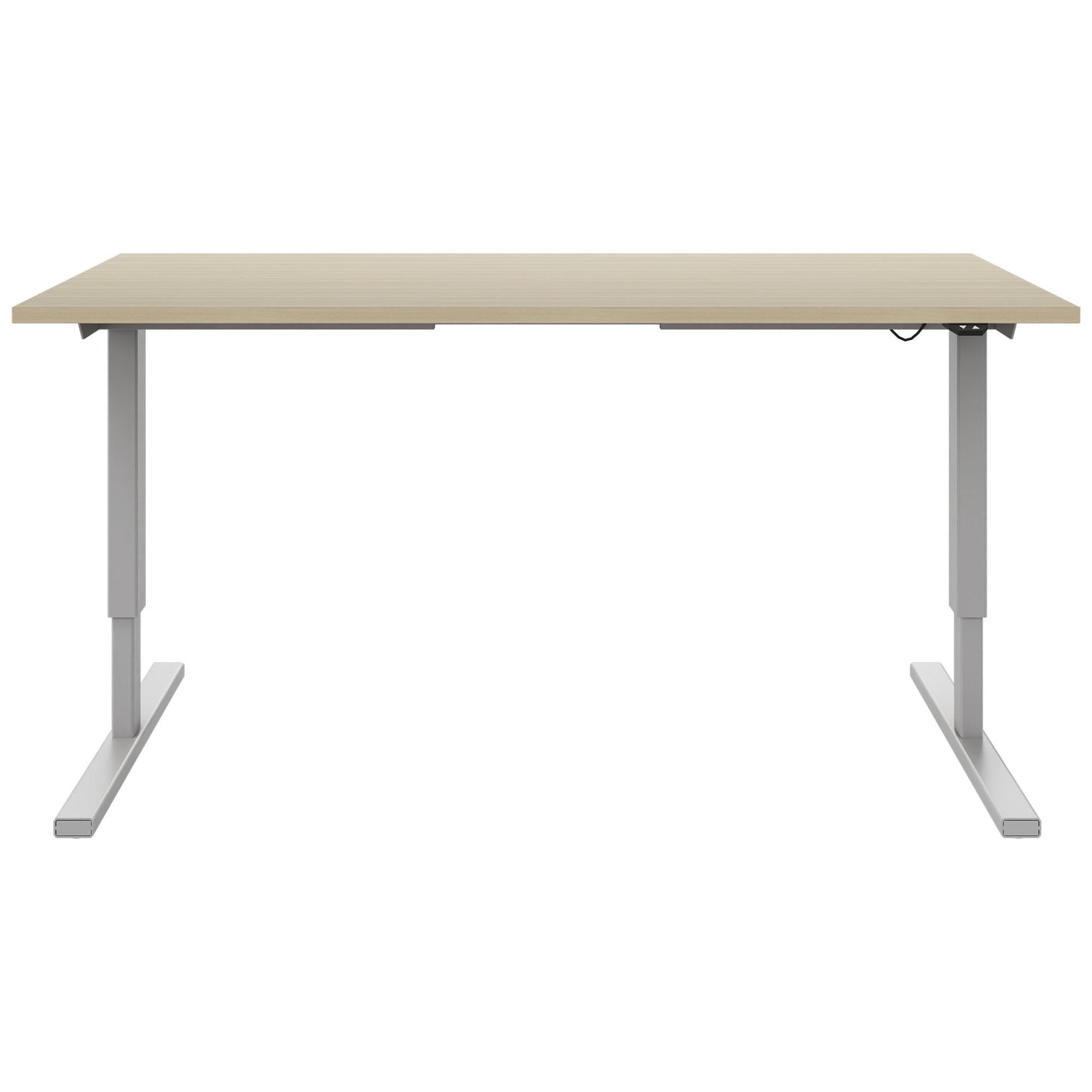 EASY 2-motor desk | 1200 - 1800 mm, electrically height adjustable, sand ash