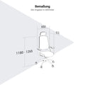 ERGOBACK Bürodrehstuhl | Kopfstütze, 4D-Armlehnen, Schwarz - 7 Thumbnail Image