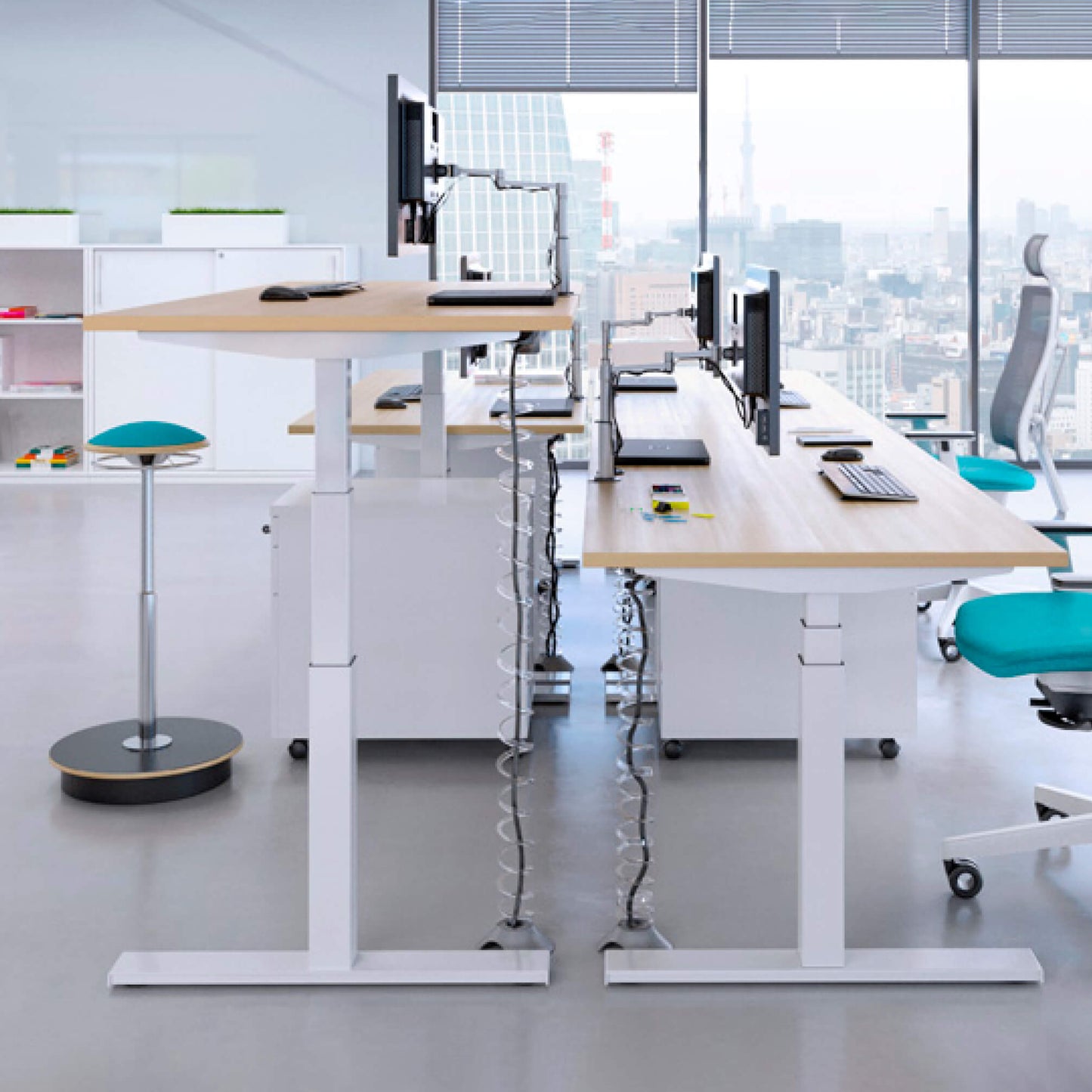 Emodel 2.0 desk | Electrically height adjustable, 1000 mm deep