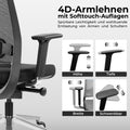 FILO 2.0 Bürodrehstuhl | Premium-Drehstuhl, Lordosenstütze, Netzrücken, 4D-Armlehnen, Grau - 17 Thumbnail Image