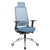 FILO-A 2.0 Chaise pivotante de bureau avec appui-tête | Support de lordose, retour en arrière, bleu
