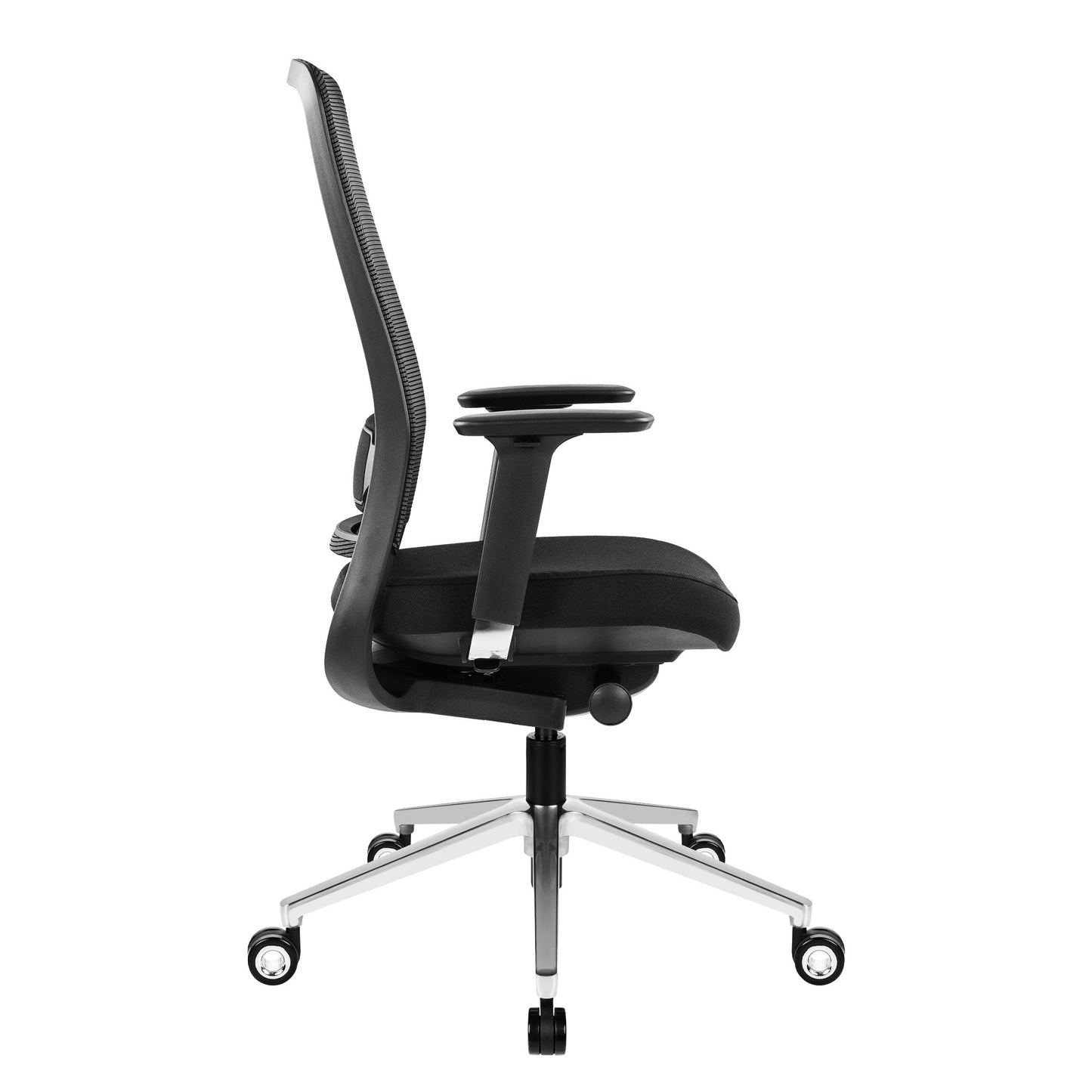 FILO-B 2.0 office swivel chair | Lumbar vertebrae lordosis, network back, black