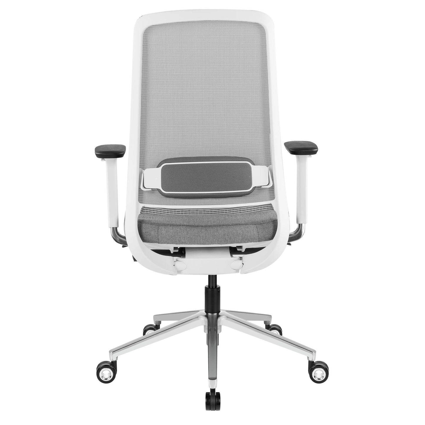 FILO-B 2.0 office swivel chair | Lumbar lumbar support, mesh back, gray