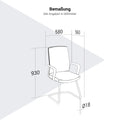 MODERN MEET cantilever chair | With fixed lumbar support, Black - 8 Thumbnail Image