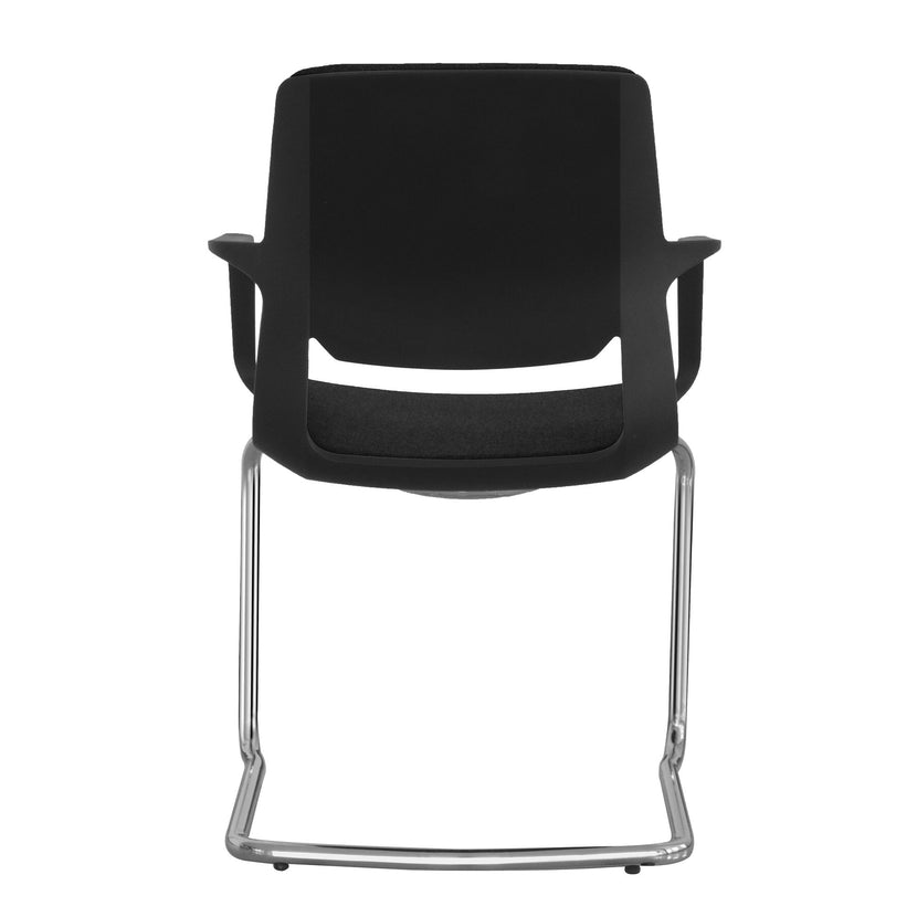 FILO-C cantilever chair | Armrests, stackable, black
