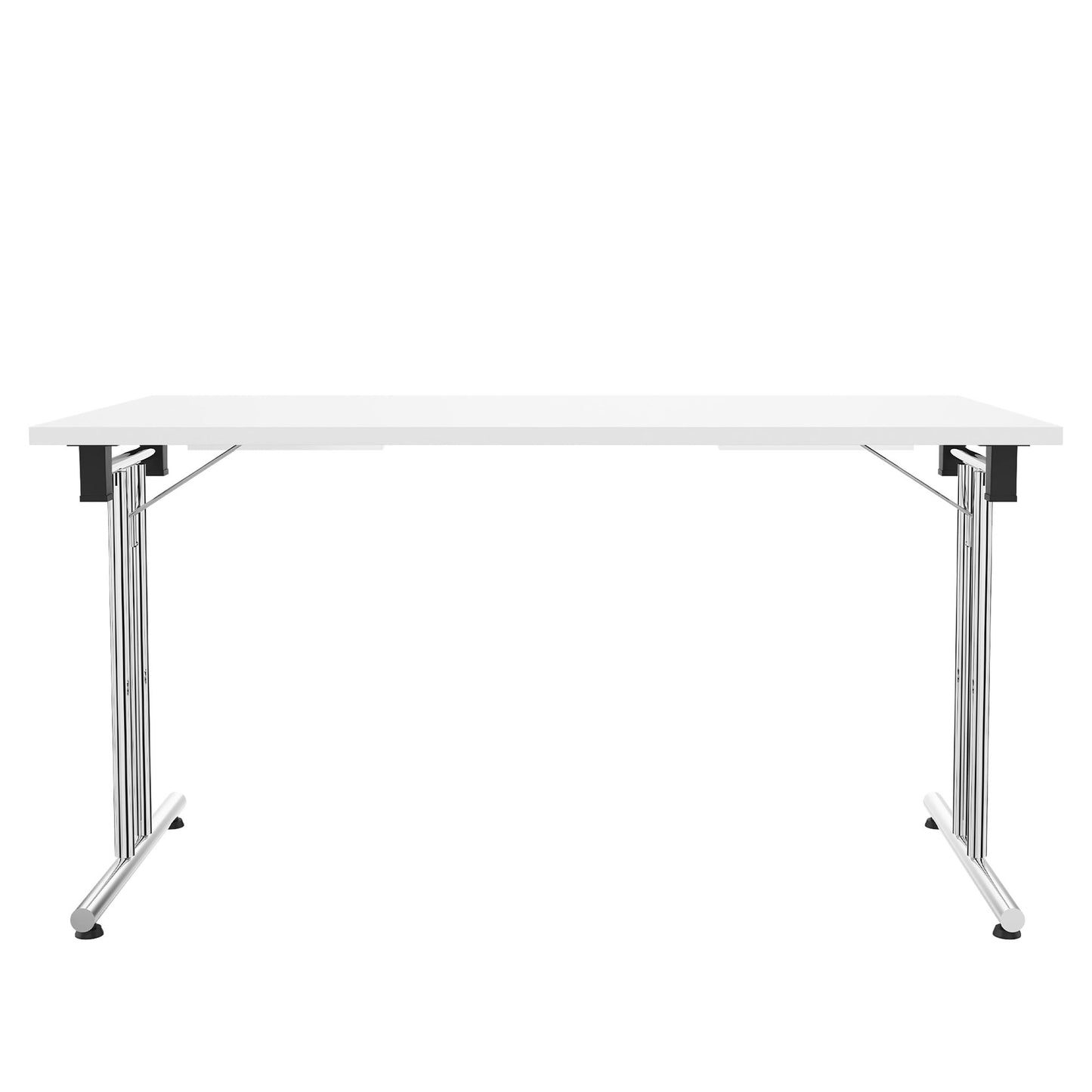 Table de réunion FOLD | Empilable, pliable, 1400 x 700 mm, blanc