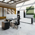 FUSION DUO Set - Complete office for two workstations | Anthracite / White - 2 Thumbnail Image