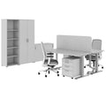 FUSION DUO Set - Komplettbüro für zwei Arbeitsplätze | Perlgrau - 1 Thumbnail Image