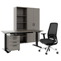 FUSION Set - Das ergonomische Komplettbüro | Cubanitgrau - 1 Thumbnail Image