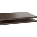 UNI shelf for sliding door cabinet | Cabinet width: 1000 mm, 2 pieces, walnut - 1 Thumbnail Image