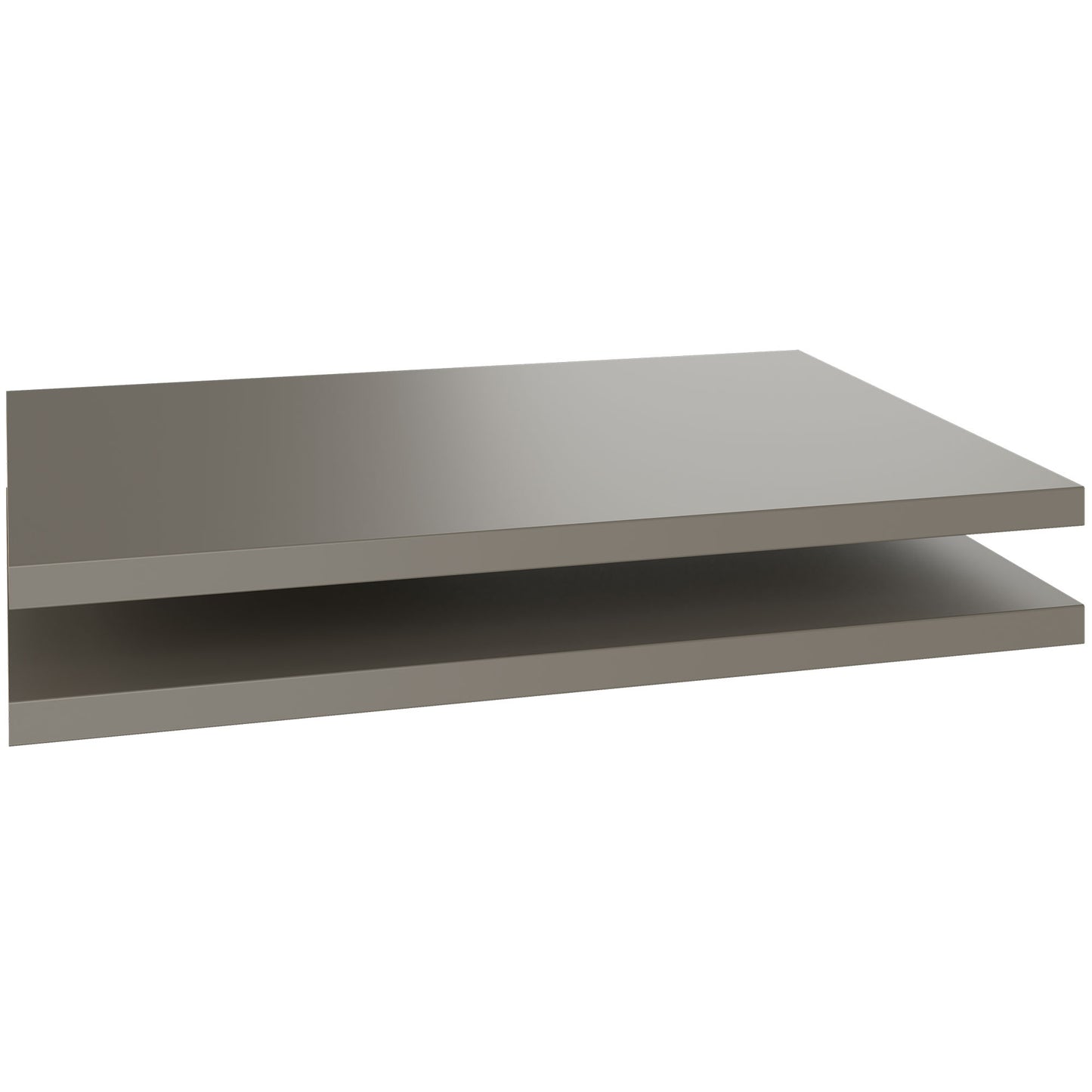 UNI shelf for sliding door cabinet | Cabinet width: 1200 mm, 2 pieces, Cubanite grey