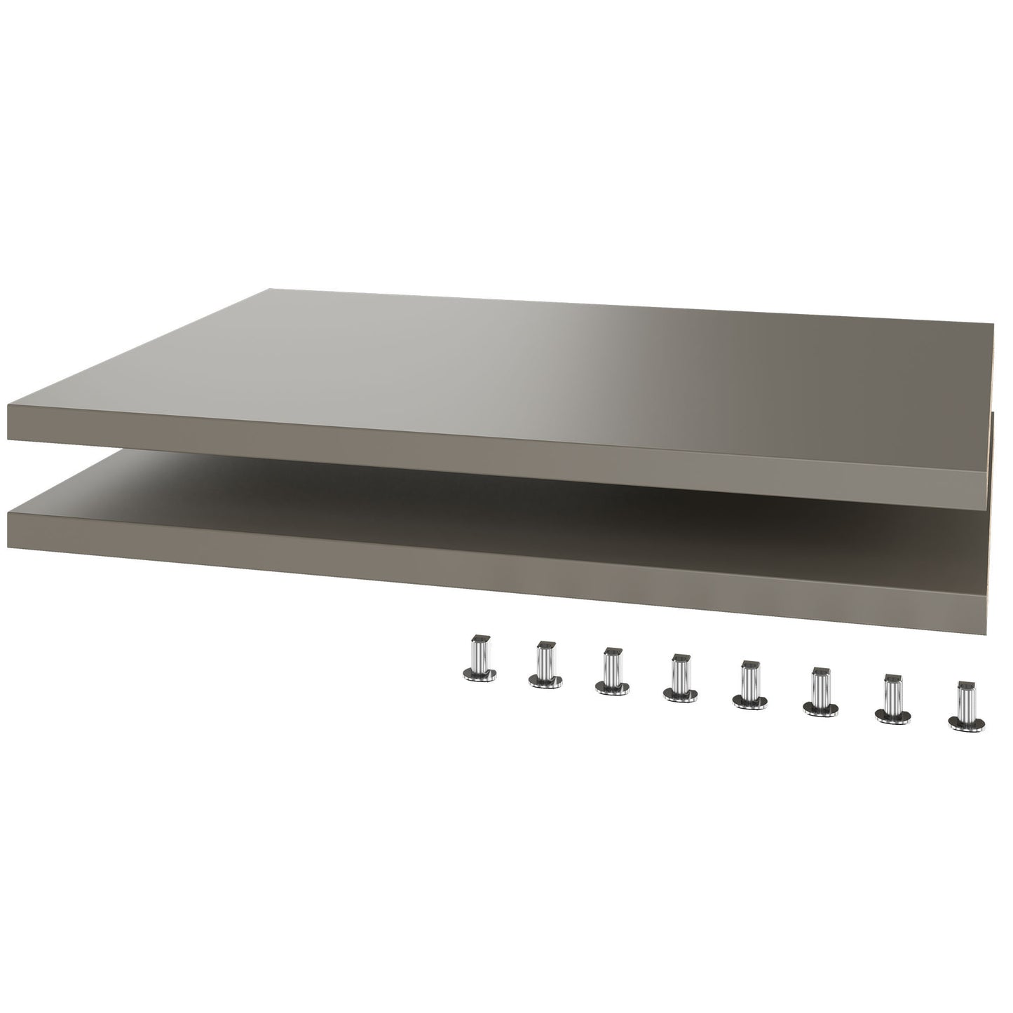 UNI shelf for sliding door cabinet | Cabinet width: 1200 mm, 2 pieces, Cubanite grey