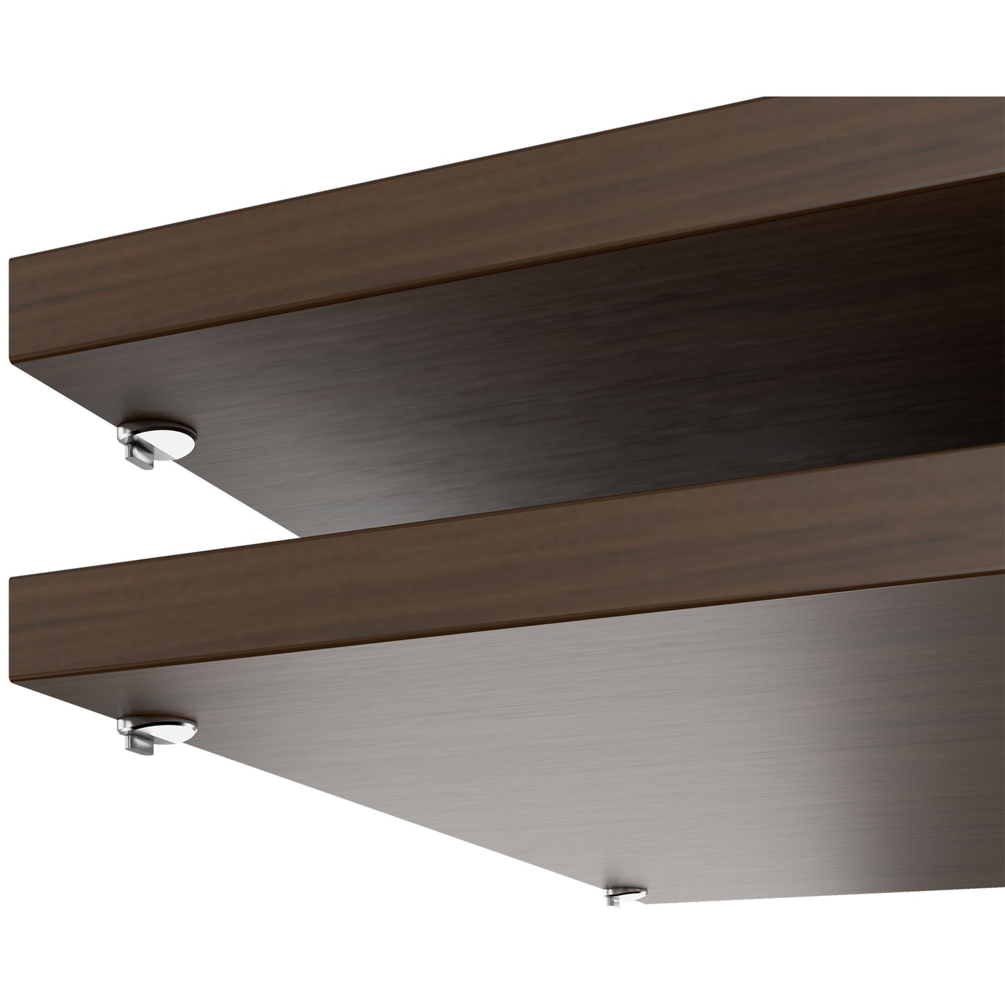 UNI shelf for sliding door cabinet | Cabinet width: 1200 mm, 2 pieces, walnut