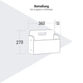 ATELLA Cestino in feltro | 360 x 270 mm - 4 Thumbnail Image
