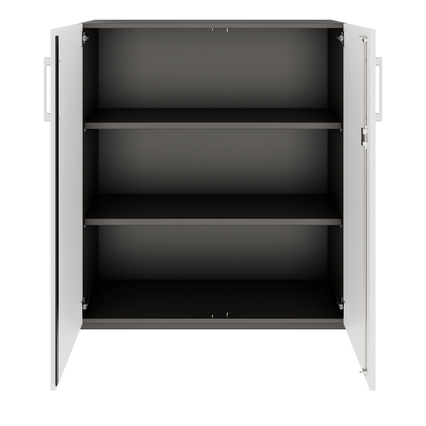 PRO Armoire de porte d'aile | 3 oh, 800 - 1200 x 1140 mm, Soft -Close, graphite / blanc