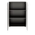 PRO Flügeltürenschrank | 3 OH, 800 - 1200 x 1140 mm, Soft-Close, Graphit / Weiß - 3 Thumbnail Image