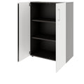 PRO Flügeltürenschrank | 3 OH, 800 - 1200 x 1140 mm, Soft-Close, Graphit / Weiß - 4 Thumbnail Image