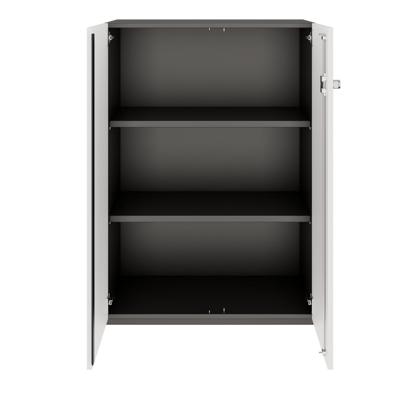 PRO Armoire de porte d'aile | 3 oh, 800 - 1200 x 1140 mm, Soft -Close, graphite / blanc