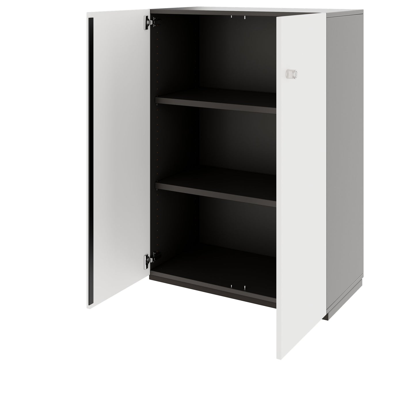 PRO Armoire de porte d'aile | 3 oh, 800 - 1200 x 1140 mm, Soft -Close, graphite / blanc