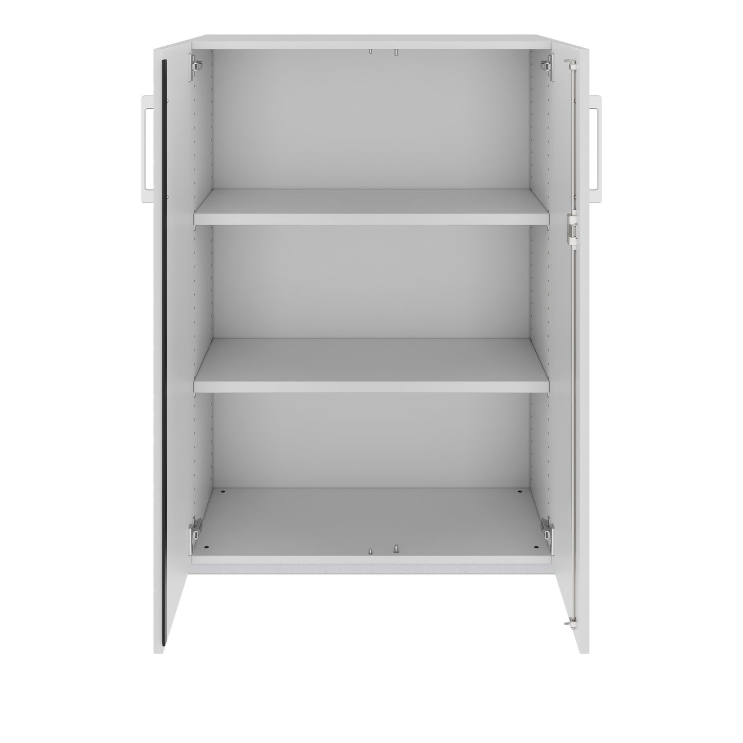PRO hinged door cabinet | 3 OH, 800 - 1200 x 1140 mm, soft close, gray