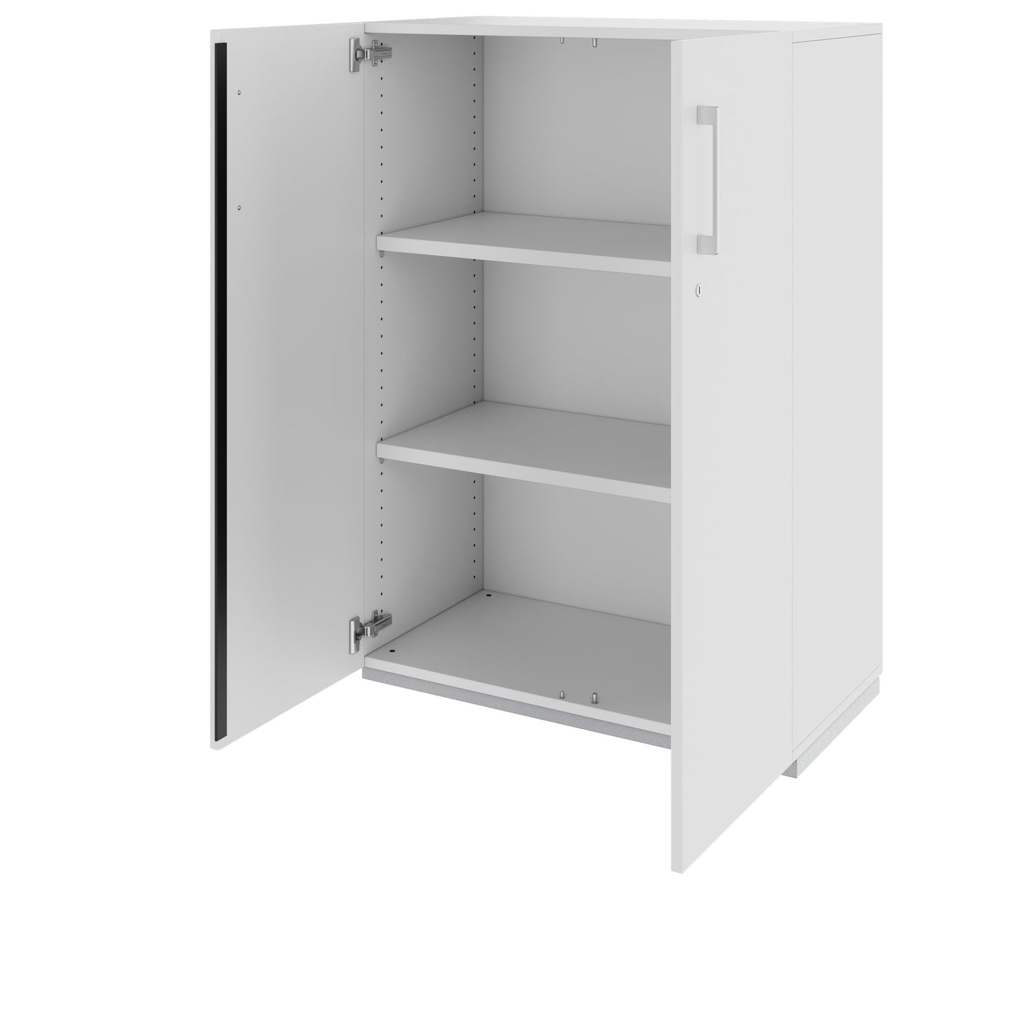 PRO hinged door cabinet | 3 OH, 800 - 1200 x 1140 mm, soft close, gray