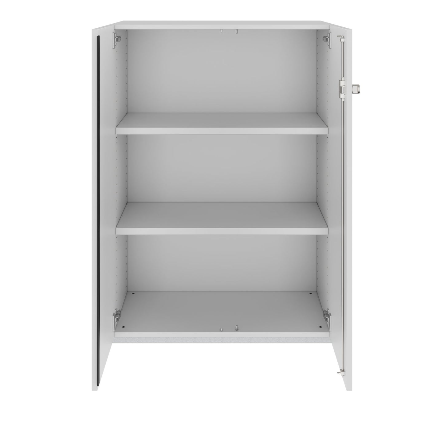 PRO hinged door cabinet | 3 OH, 800 - 1200 x 1140 mm, soft close, gray