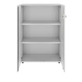 PRO Flügeltürenschrank | 3 OH, 800 - 1200 x 1140 mm, Soft-Close, Grau - 3 Thumbnail Image