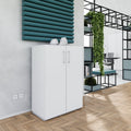 PRO Flügeltürenschrank | 3 OH, 800 - 1200 x 1140 mm, Soft-Close, Grau - 15 Thumbnail Image