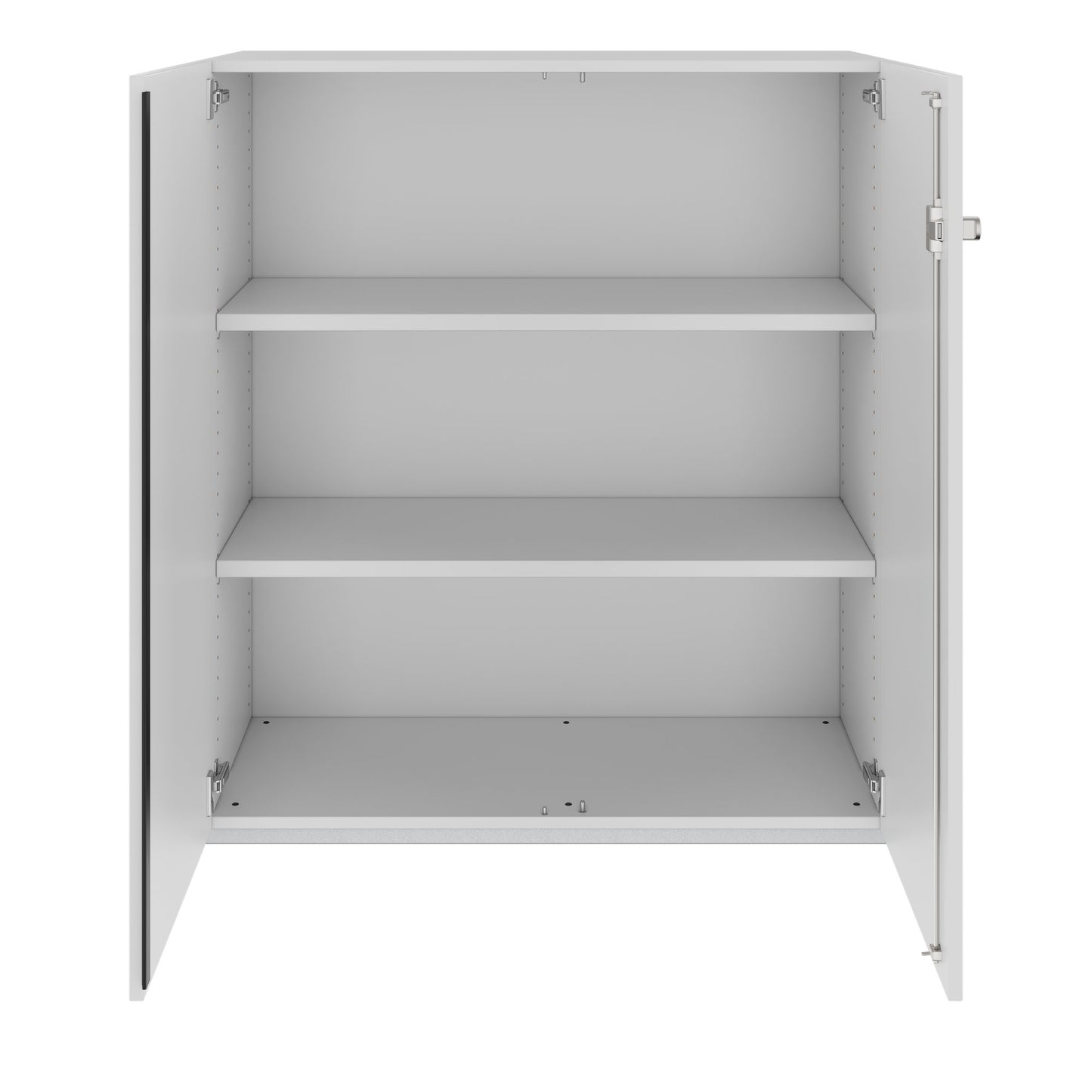 PRO hinged door cabinet | 3 OH, 800 - 1200 x 1140 mm, soft close, gray