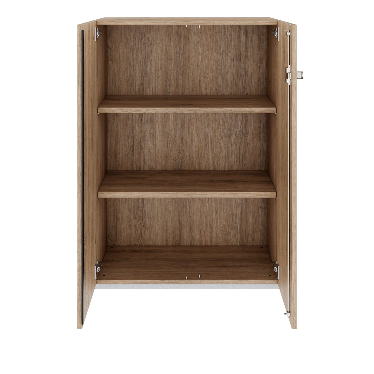 PRO Flügeltürenschrank | 3 OH, 800 - 1200 x 1140 mm, Soft-Close, Natureiche