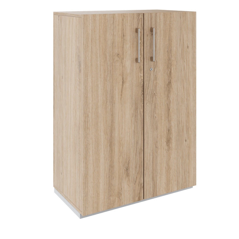 PRO Flügeltürenschrank | 3 OH, 800 - 1200 x 1140 mm, Soft-Close, Natureiche