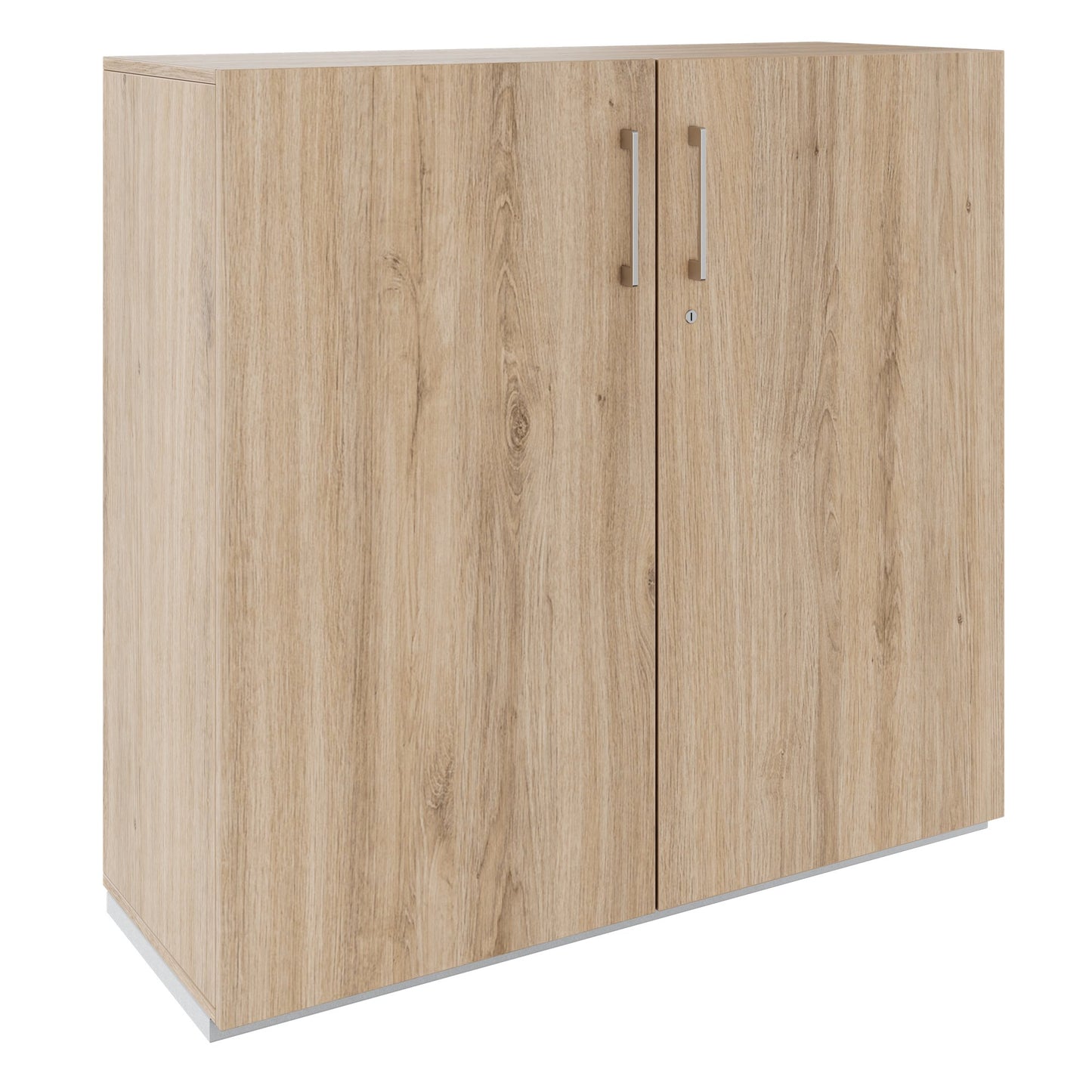 PRO Flügeltürenschrank | 3 OH, 800 - 1200 x 1140 mm, Soft-Close, Natureiche