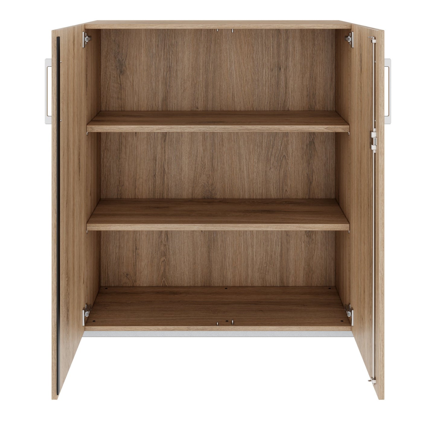 PRO Flügeltürenschrank | 3 OH, 800 - 1200 x 1140 mm, Soft-Close, Natureiche