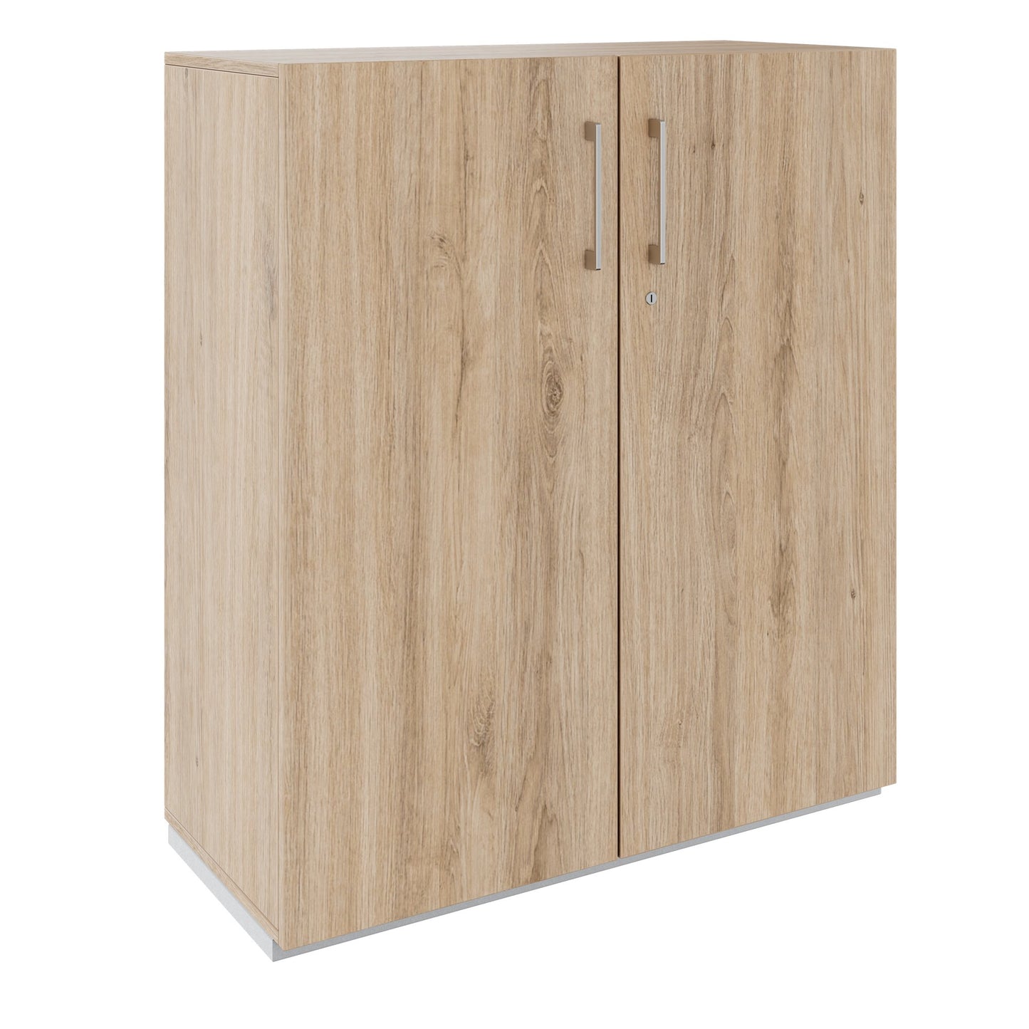 PRO Flügeltürenschrank | 3 OH, 800 - 1200 x 1140 mm, Soft-Close, Natureiche
