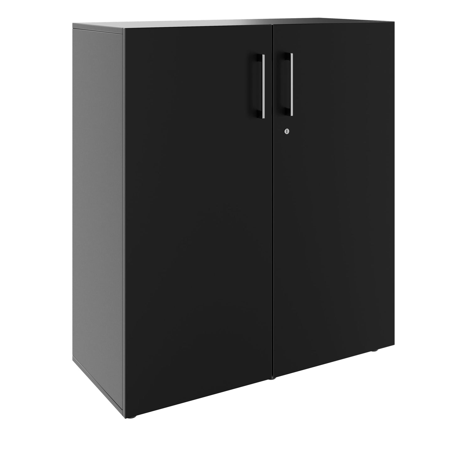 PRO Flügeltürenschrank | 3 OH, 800 - 1200 x 1140 mm, Soft-Close, Schwarz