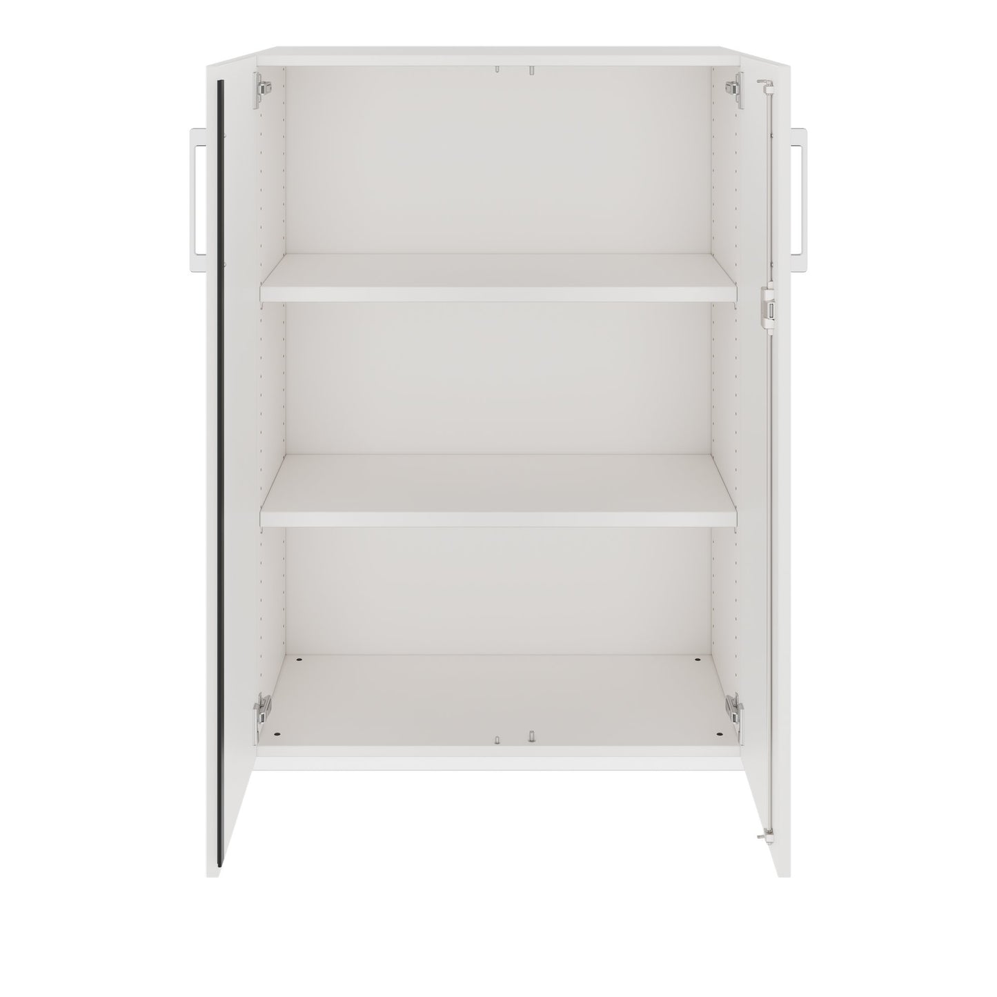 PRO Armoire à portes battantes | 3 OH, 800 - 1200 x 1140 mm, fermeture douce, blanc