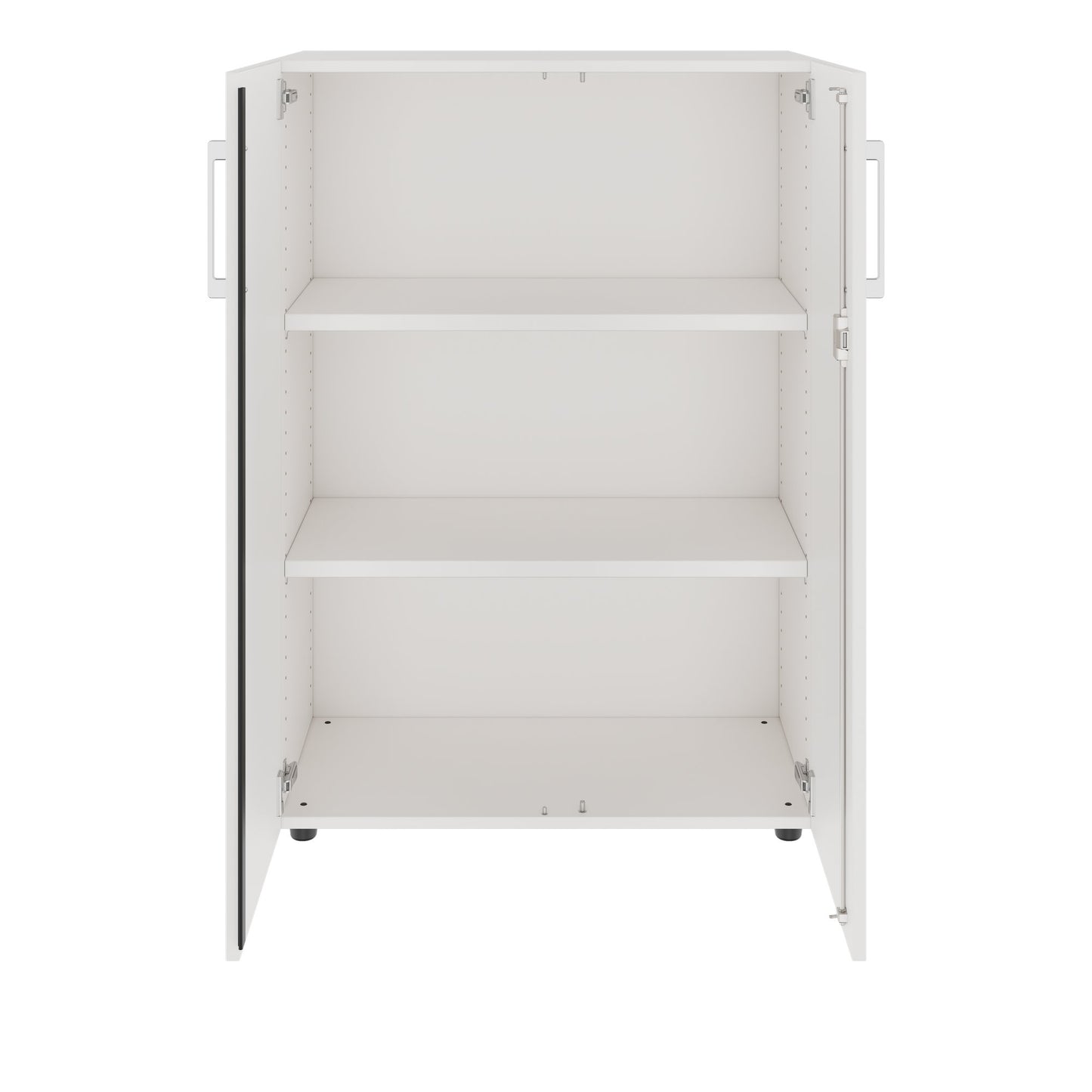 PRO Armoire à portes battantes | 3 OH, 800 - 1200 x 1140 mm, fermeture douce, blanc