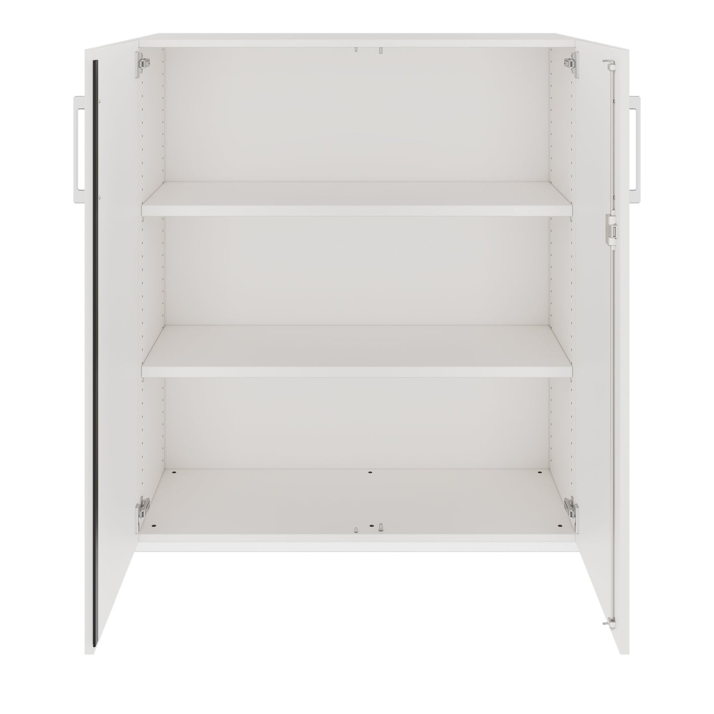 PRO Armoire à portes battantes | 3 OH, 800 - 1200 x 1140 mm, fermeture douce, blanc