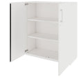 PRO Armoire à portes battantes | 3 OH, 800 - 1200 x 1140 mm, fermeture en douceur, blanc - 5 Thumbnail Image