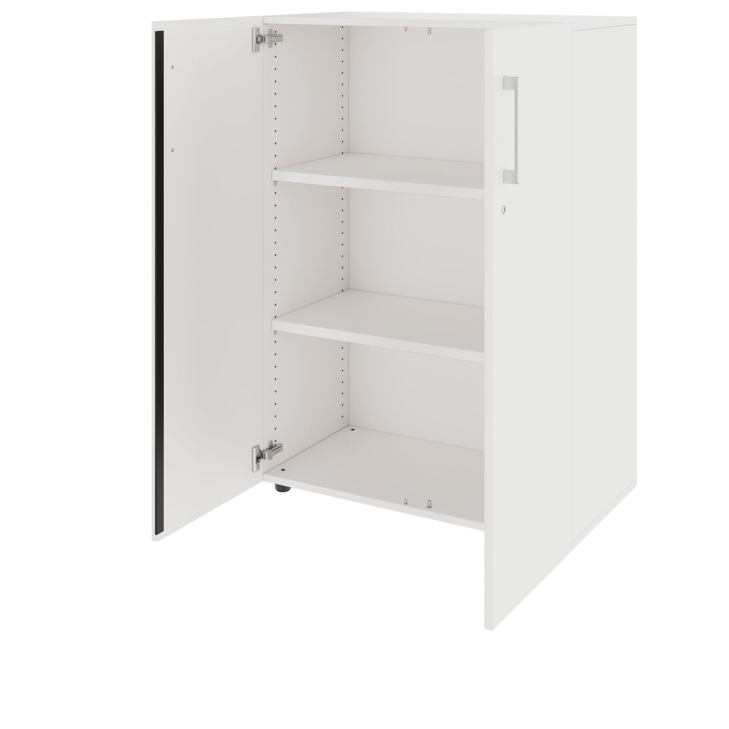 PRO Armoire à portes battantes | 3 OH, 800 - 1200 x 1140 mm, fermeture douce, blanc
