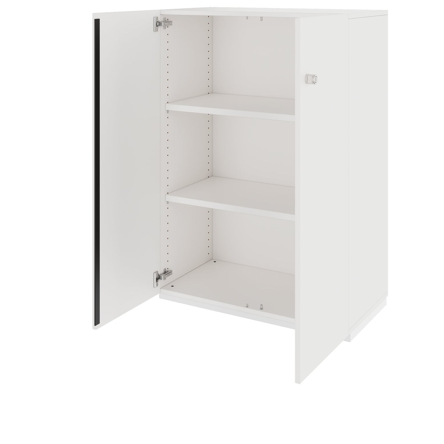 PRO Armoire à portes battantes | 3 OH, 800 - 1200 x 1140 mm, fermeture douce, blanc