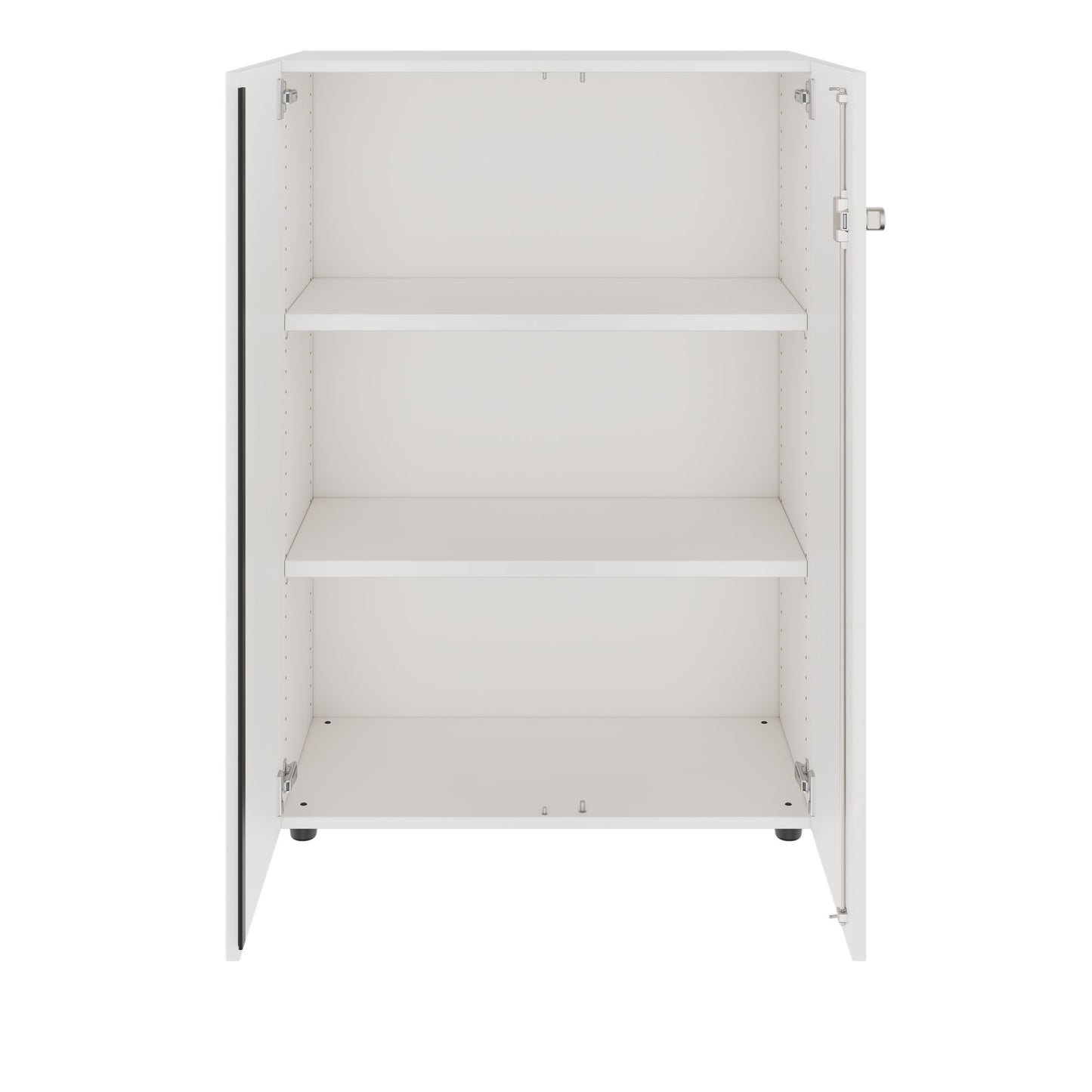 PRO Armoire à portes battantes | 3 OH, 800 - 1200 x 1140 mm, fermeture douce, blanc